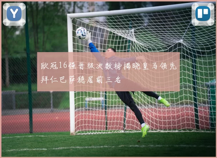 欧冠16强晋级次数榜揭晓皇马领先拜仁巴萨稳居前三名